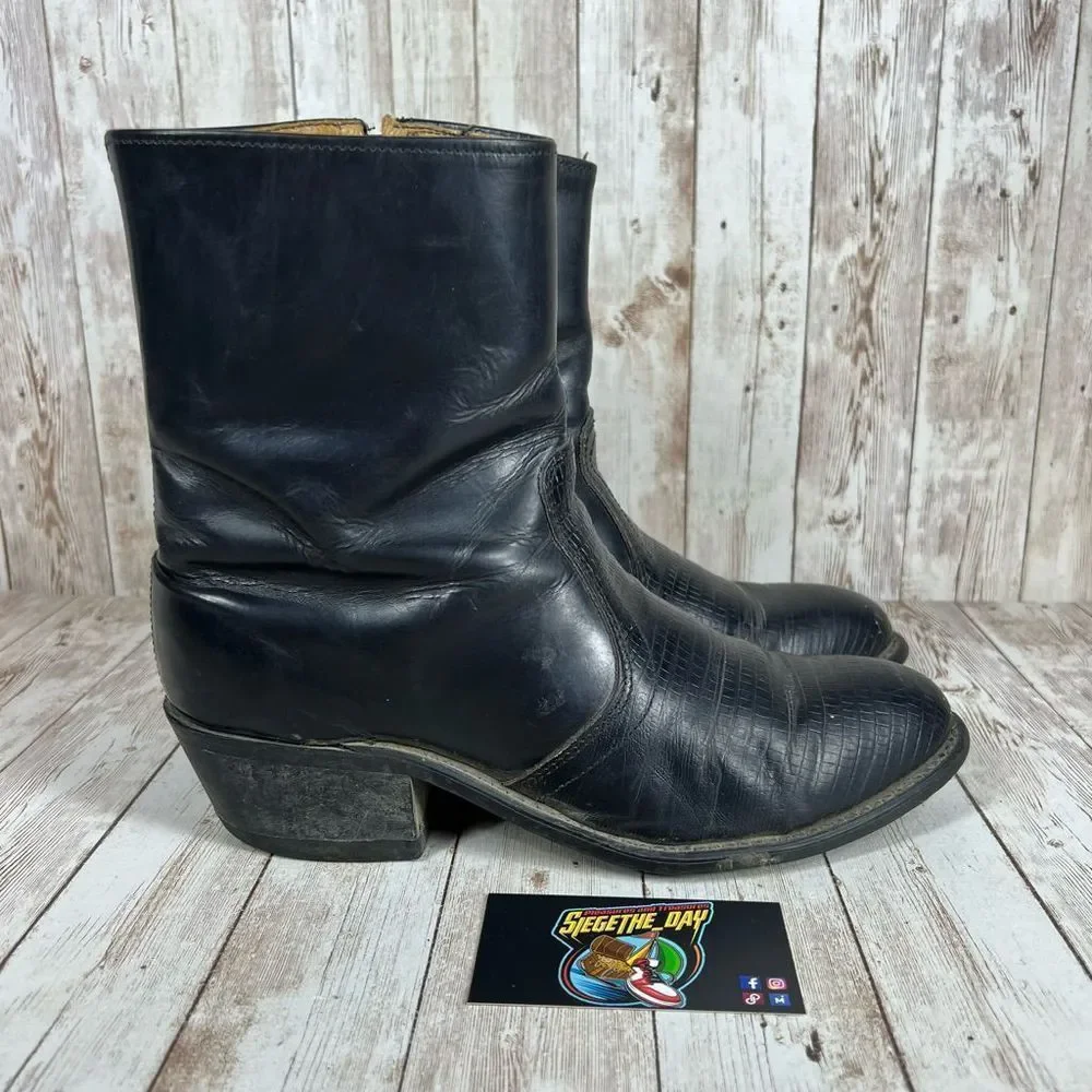 Durango leather zip up cowboy boot / Mens 7